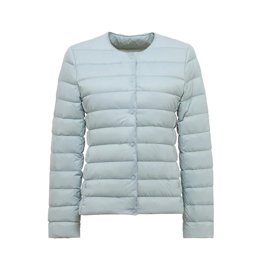 Yeuyyben Piumino da donna giacca primaverile in piumino d'anatra bianca ultra leggero ripiegabile caldo rivestimento cappotto