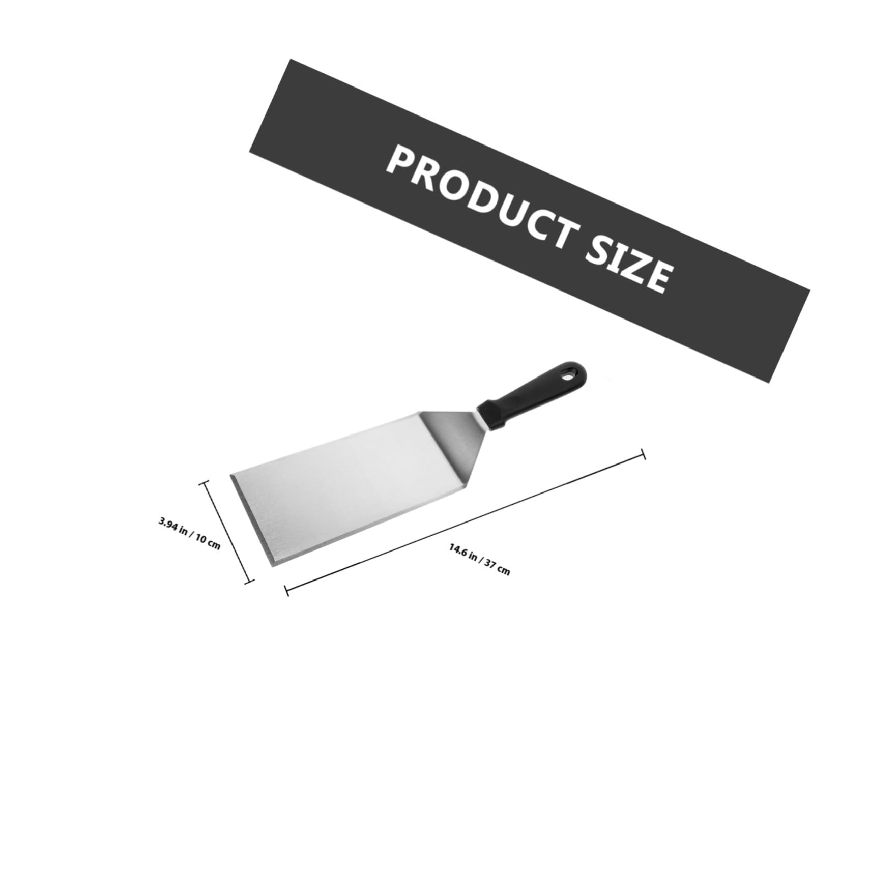 Spatule Inox Multifonction pour Barbecue Plancha et Pâtisserie Ustensiles de Cuisine Portable pour Steak Pizza Œufs et Pancakes