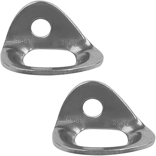 Namvo Lot de 4 Crochets d'ancrage en Acier Inoxydable pour Escalade, capacité de 2 500 kg