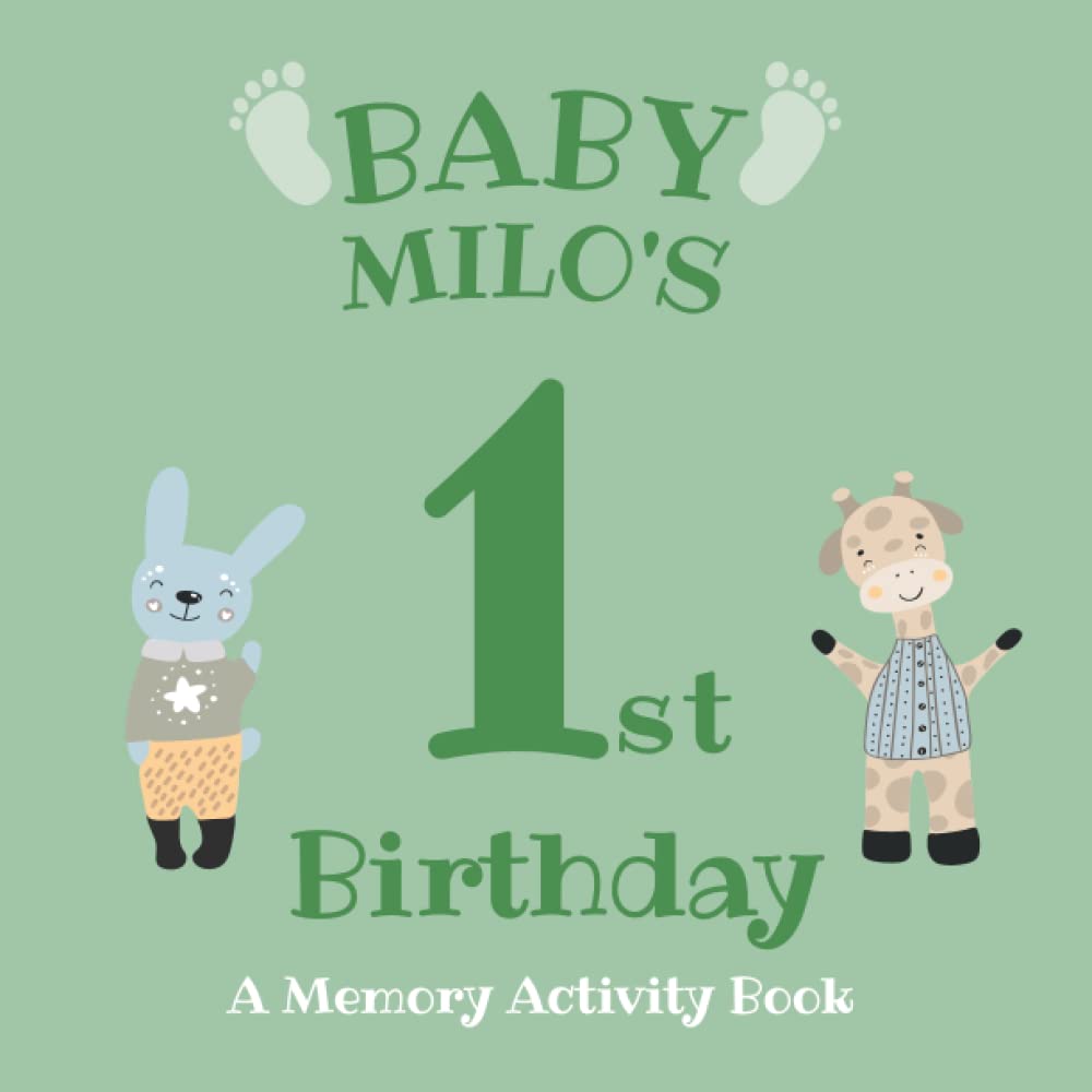 Baby Milo's First Birthday: A Memory Activity Book