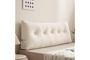 Headboard Pillow Beige Large Reading Wedge Pillow