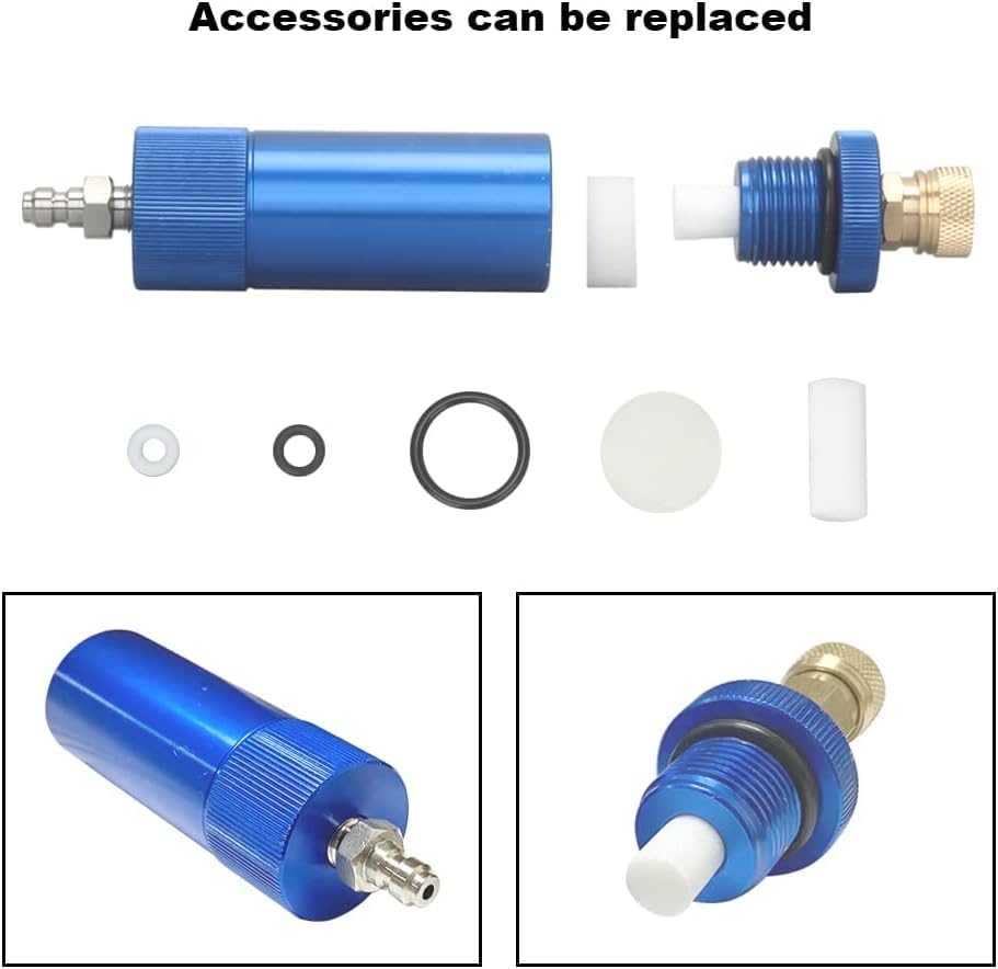 Acecare PCP Hand Pump Oil Water Separator 35mpa Air Filter with 8mm Female and Male Quick Connect