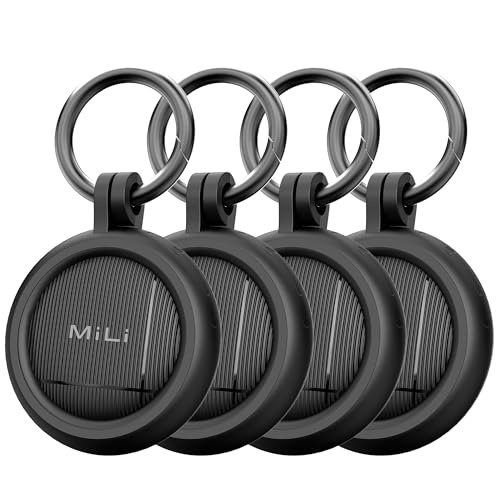 MiLi LiTag Bluetooth Tracker para Android, Compatible con Google Localizador(Sólo Android), Localizador para Llaves, Maletas, Equipaje, Batería Reemplazable, 4Pack