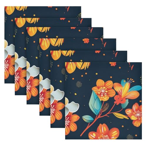 Servilletas de Tela Multicolor Set x6 20x20 in miniatura 2