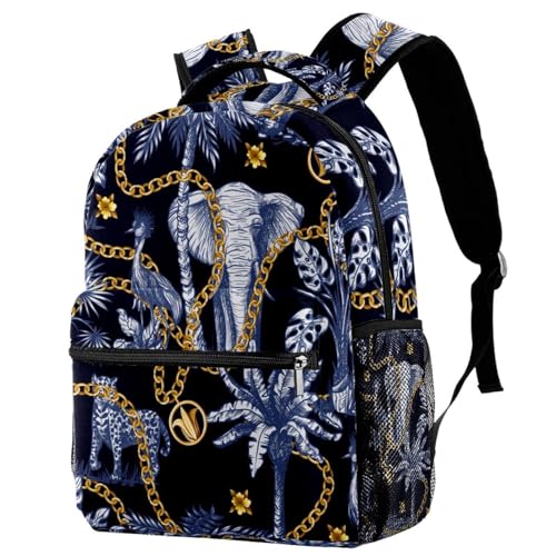 Sac à dos d'école pour adolescentes et sac de voyage multicolore tropical