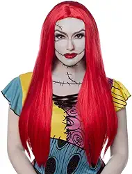 Spirit Halloween Fantasia adulta de O Estranho Mundo Antes do Natal, escolha Sally Jack Skellington Oogie Boogie (Sally Wig Classic Straight, tamanho único)