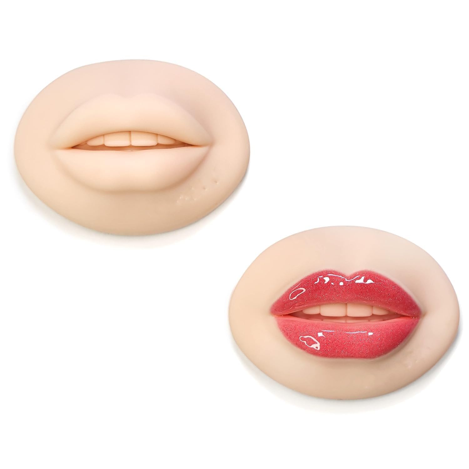 Guriya Practice Skin 3D Lip for PMU Machine Soft Silicone Lip Blush Training Pad-image-16