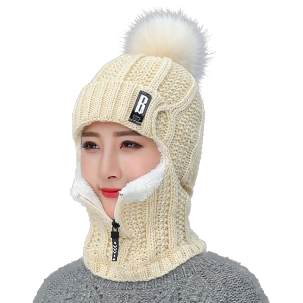 Dames beanie muts winter gebreide muts mode thermo fijn gebreide beanie licht zacht cropped gebreide muts outdoor vrouwen muts behaaglijk zacht en zeer warm, marineblauw, Eén maat