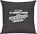 Shirtstown Sofá Cojín, Yo Soy Enfermera de Ancianos Weil Superhéroe sin Ocupación Está - Gris Oscuro, 40 x 40 cm