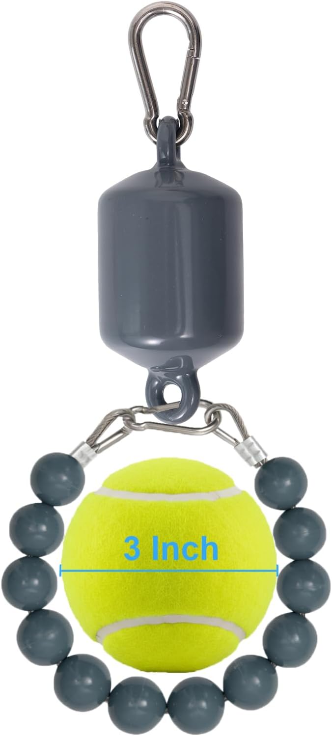 JRED Flagpole Retainer Ring 3 lb Counterweight Set, Gray Double Eye Bolt Flag Weights for Bottom of Flags Outsidem, Poles Accessories for 3 Inch Diameter Pole, with 2 Carabiner