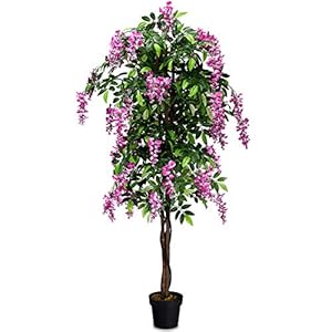 SAFEPLUS 6ft Ficus Artificial Fake Trees for Indoor or Outdoor Décor