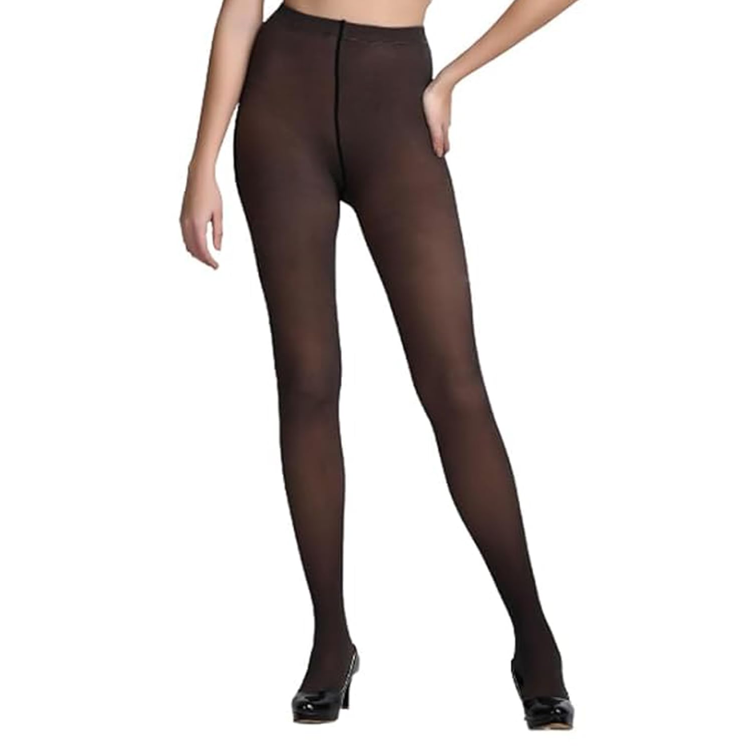 Dual Tone Stockings For Women Super Stretchable Tights For Summer Comfortable High Waist Women Leggings (Waist Size: 22 to 32 Inch)-image-37