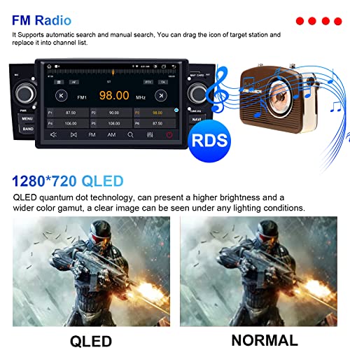 Android Car Radio Stereo, ZLTOOPAI per Fiat Grande...