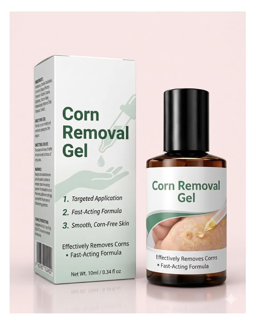Corn Removal Gel for Feet Lactic Acid Roll On Cracked Heel Repair Cream Paraben Free Foot Care for Corns Calluses Dry Skin Fast Absorbing Formula-image-10