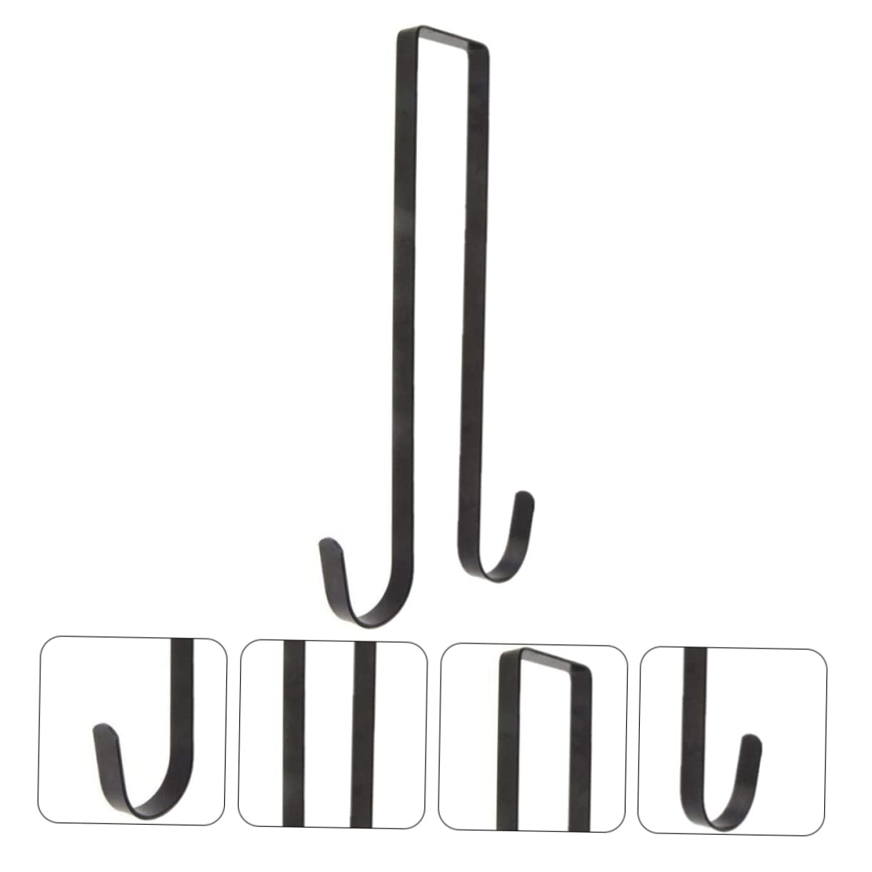 GOOHOCHY Double-sided Christmas Wreath Hanger Easy Install over Door Hook for Garland Display Sturdy Design No Tools Needed for Holiday Decorations