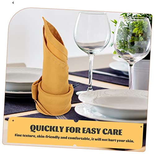 Serviettes de Table Tissu Décoratives UPKOCH en Polyester Durable - 5
