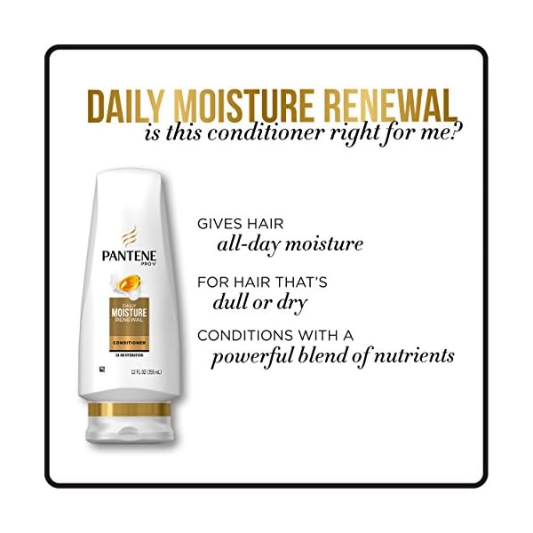 Pantene-Moisturizing-Shampoo-254-OZ-and-Silicon-Free-Conditioner-24-OZ-for-Dry-Hair-Daily-Moisture-Renewal-Bundle-Pack-Packaging-May-Vary Pantene Daily Moisture Renewal Shampoo and Conditioner