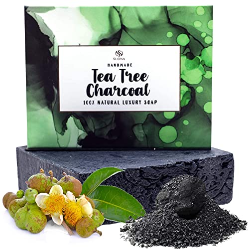 Peppermint Tea Tree Oil Soap Bar - Deep Cleansing Face & Body Wash.Powerful Soap w/Peppermint Oil & Activated Charcoal.Organic Essential Oils Wakes Up Dull Skin! Great Face or Body Cleanser For Men,Women & Teens Peppermint Tea Tree Oil Soap Bar - Deep Cleansing Face & Body Wash.Powerful Soap w/Peppermint Oil & Activated Charcoal.Organic Essential Oils Wakes Up Dull Skin! Great Face or Body Cleanser For Men,Women & Teens