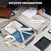 Equipaje de mano con apertura superior, maleta expandible con portavasos y puerto de carga USB, ligera con bolsillo frontal y ruedas giratorias 6