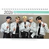 TXT グッズ 卓上 カレンダー (写真集 カレンダー) 2026~2027年(2年分) + ステッカーシール 12点セット