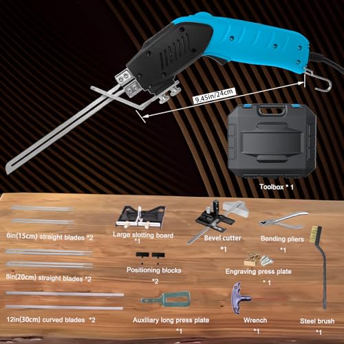Air Cooled, Electric Hot Knife - Foam Cutting Tool with Blades & Accessories Use Foam Cutter for Engraving and DIY Handmade