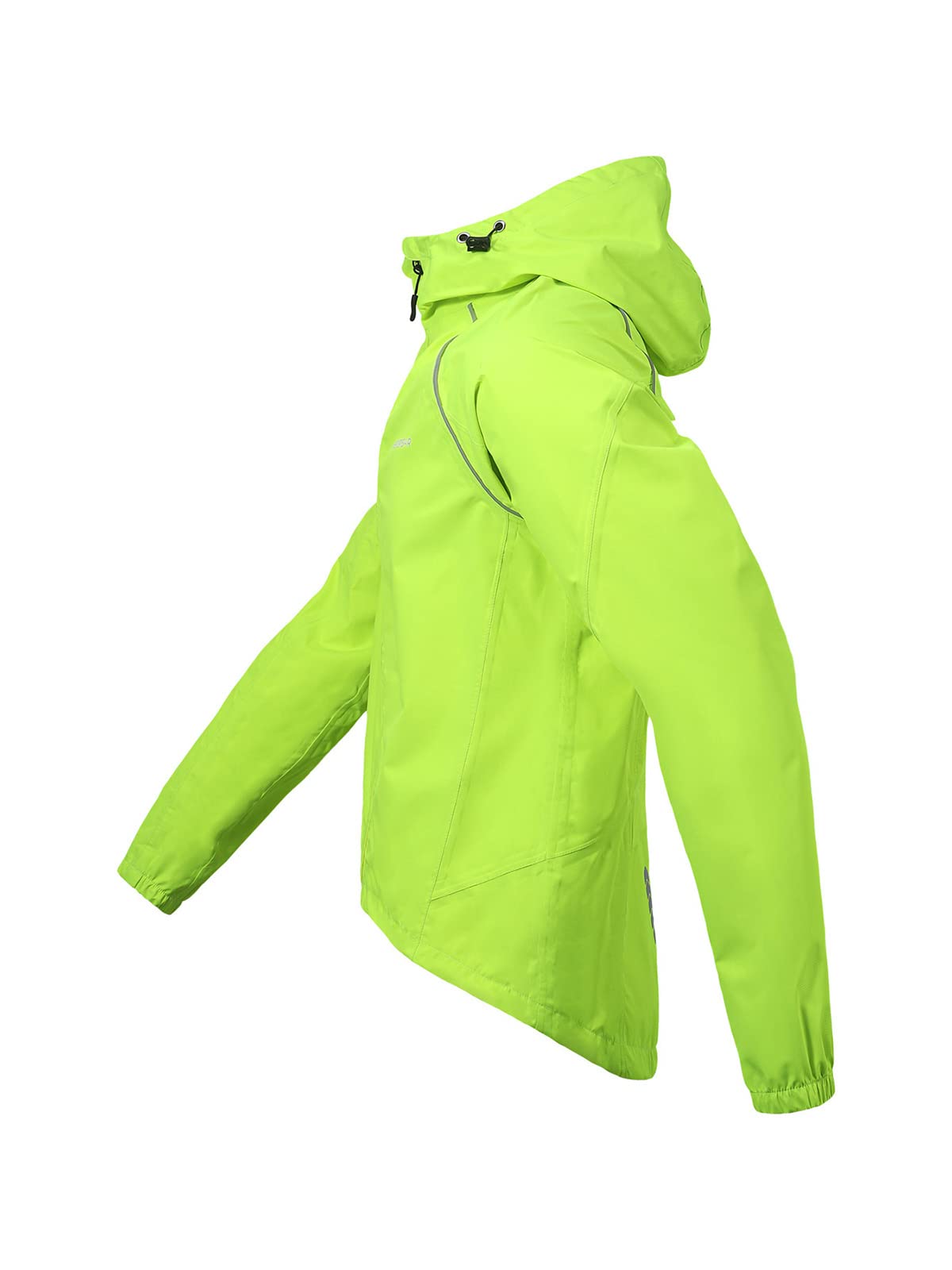 BERGRISAR Giacca Ciclismo e Running Antivento Impermeabile Leggera Uomo con Cappuccio, Antipioggia per Bici Mtb