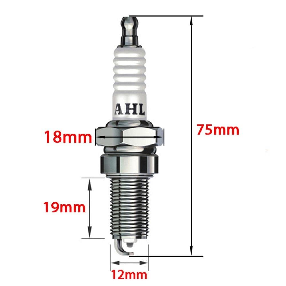 Bujía de Encendido de Repuesto para Motocicleta Compatible con Kawasaki EN400 GPX600R Vulcan 1500 ZG1000A KLF300 GPZ900R KLE400 YXR450 KLX125 D8RTC D8RTI