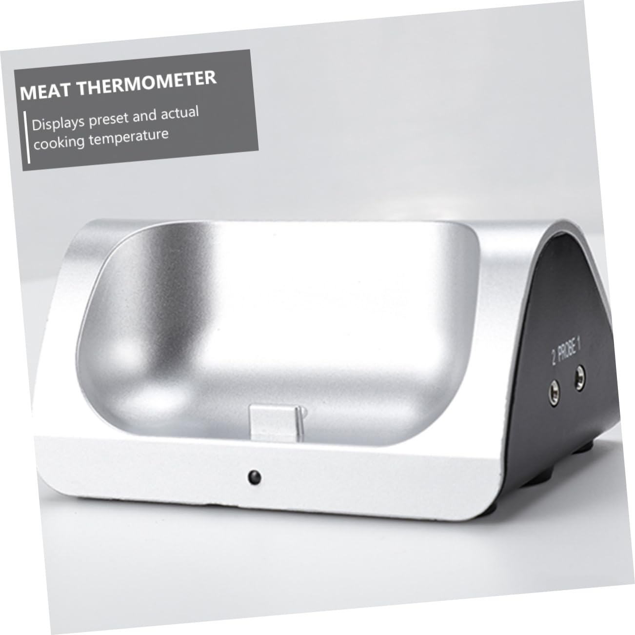 PRETYZOOM Termómetro Inalámbrico para Carne y Cocina, Control Remoto, sin Batería, Temperatura 0℃-250℃, para Asar, Hornear y Ahumar
