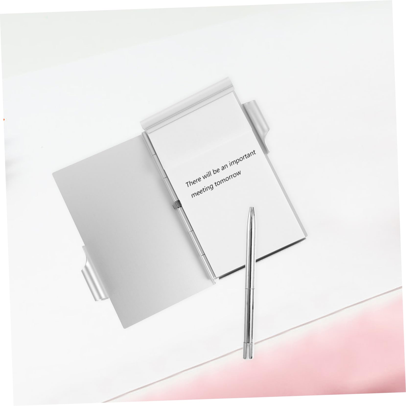STOBOK 10stücke Kompaktes Notizbuch Mit Stift Tragbarer Metall Notizblock Für Schule Büro Und Design Abreißbare Für Notizen Und to-do-Listen