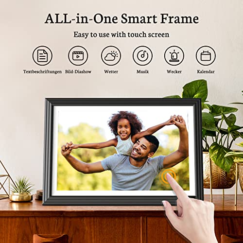 Bsimb 32Gb Wifi Digital Picture Frame 10.1 Inch Ips Touch Screen Hd Display, Smart Electronic Photo Frame, Easy Setup To Upload Photos & Videos From Anywhere Via App/Email, Gift For Grandparents #TOP3