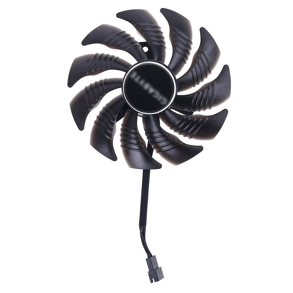 Ocobudbxw Radiador de computadora 88mm PLD09210S12HH ventilador de enfriamiento de 4 pines para tarjeta gráfica Gigabyte GeForce GTX 1660