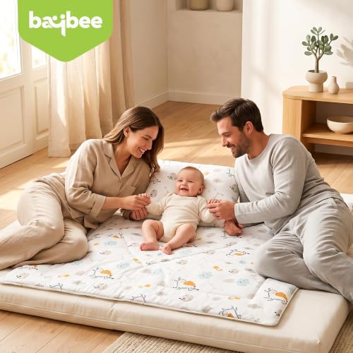 Image of BAYBEE Baby Blanket for Newborns with Pillow, Patented Cooling Technology, Ultra-Soft & Breathable Comforter for Infants, Baby Gift for Girls & Boys (Cloud Cottage)