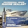 5200 Marine Sealant - Fast-Cure, High-Bond, UV-Resistant Underwater Marine Adhesive Sealant for Boats, Hulls, Decks, and RVs - with Gloves, Nozzle, White 10 oz