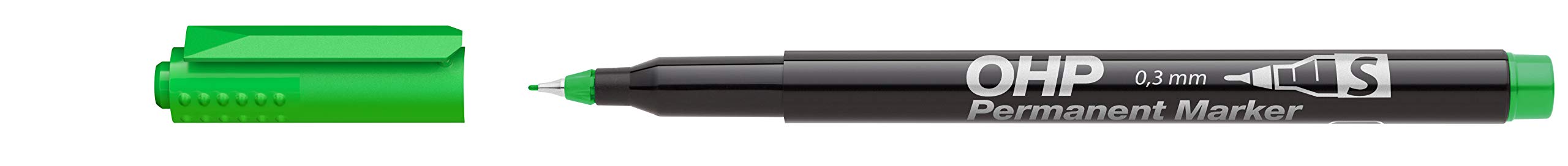 ODIPPO ICO Permanent Marker S Green Pack of 10 in a Paper Box