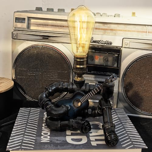 Friceoinw Music Guitar Table Lamp Cool Gifts for Music Lovers Guitar Gifts for Men Unique