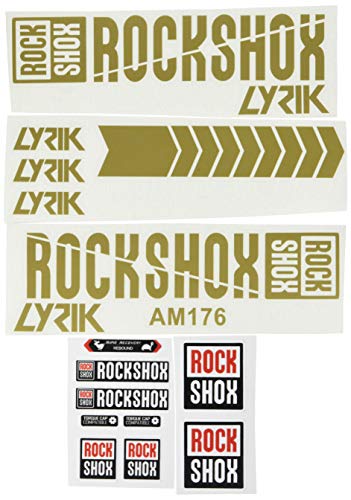 Ecoshirt Adesivi Stickers Fork Rock Shox Lyrik 2018 Am176 Aufkleber Decals Autocollants Adesivi Forcela, Oro