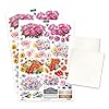 Katy Sue Pretty Petals Picket Fence Card Making Kit. Contains 8 Shaped Cards, 2 Sheets of Die Cut Decoupage, Foam Pads, 8 Envelopes & Instructions. for Card Making Supplies & Card Crafting #2