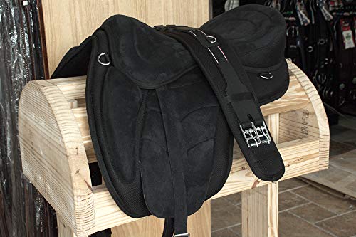 Hilason Large 19 In Western Bareback Horse Saddle Pleasure Trail Riding Treeless Black | Saddle Pad | Trail Riding | Bareback Riding Pad | Horse Saddle | Bareback Pad For Horses | Bareback Pad #TOP4