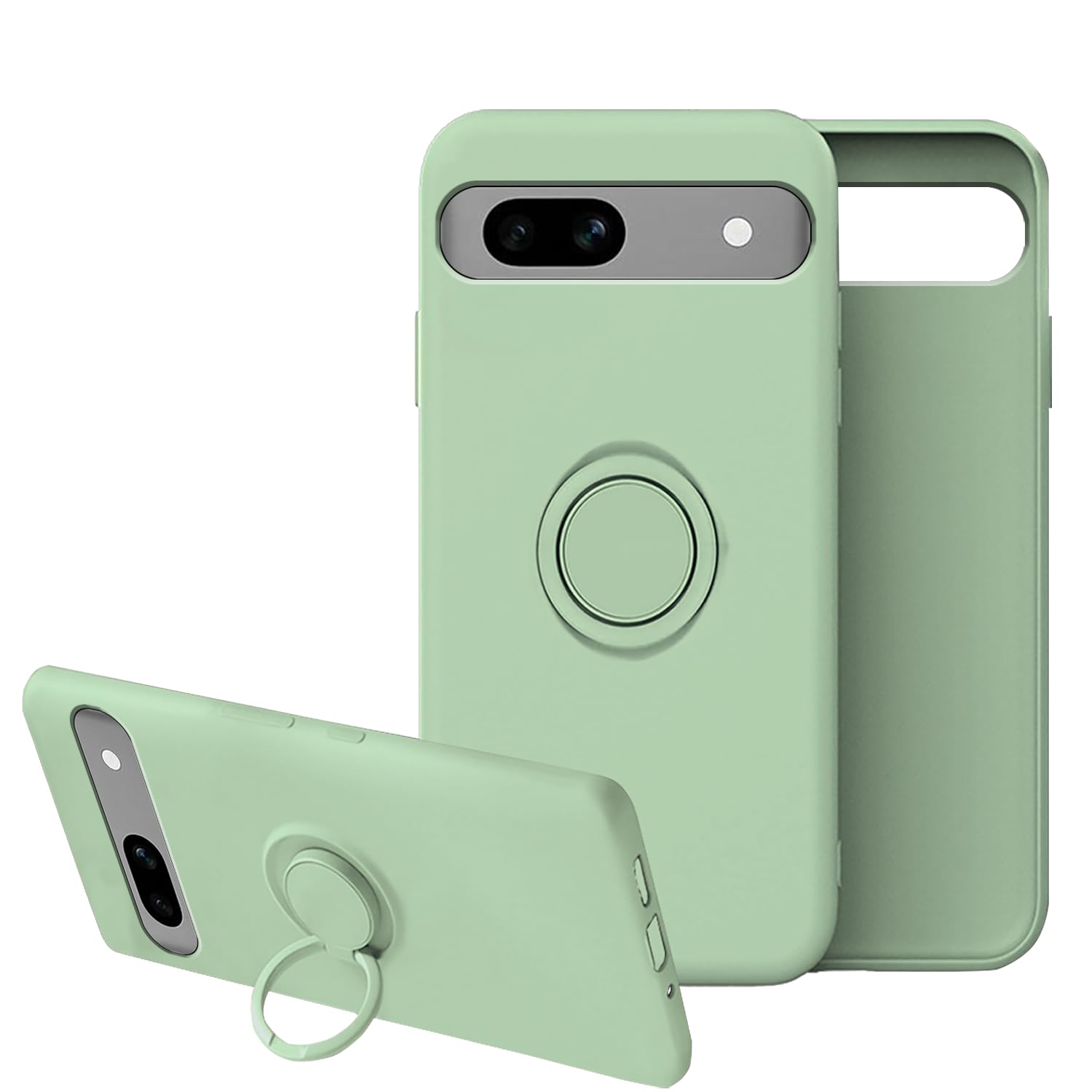 Compatible With Google Pixel 7a Case Shockproof with Ring Kickstand