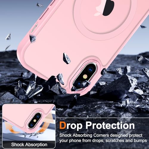 Coque iPhone Xs Max antichoc rose mate pour éviter les rayures - 5