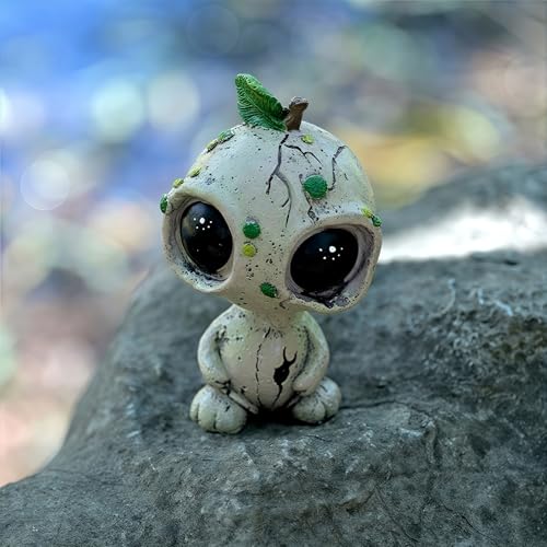 Estatua de alienígena de resina para jardín y decoración miniatura 2