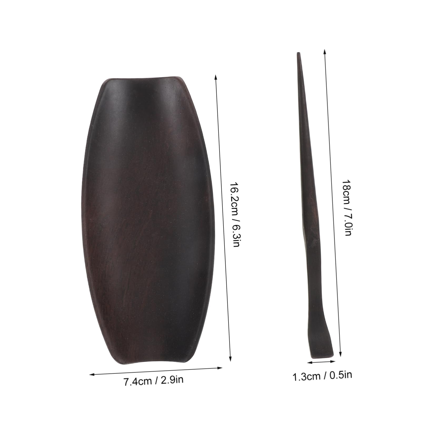 Cabilock 1set Sandalwood Tea Leaf Spoon Essential Kung Fu Tea Ceremony Utensil Tool for Loose Coffee Beans Creative Storage Holder Unique Home Decor