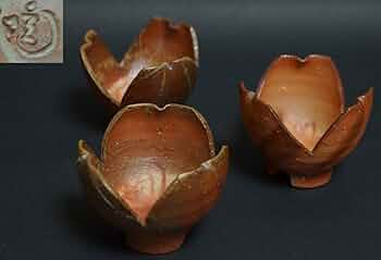 茶道具 備前焼 小西陶古造 雰囲気ある 窯変板目皿 懐石料理 茶事★美品★ 茶道具 備前焼 小西陶古造 雰囲気ある 窯変板目皿 懐石料理 茶事