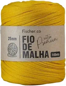 Fio de Malha Extra Premium Fischer 25mm x Rolo com 140m (24 MOSTARDA)