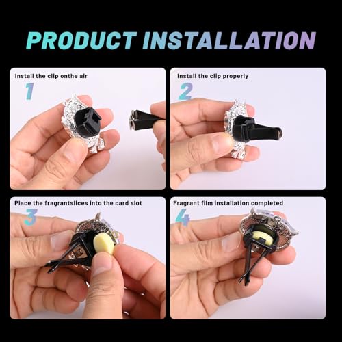 Image of 5 PCS owl Car Decor, Cute AnimalThemed Air Freshener Vent ClipsCar Accessories Decoration for ，Reusable Essential Oil Diffuser, Universal for Most Cars (owl)