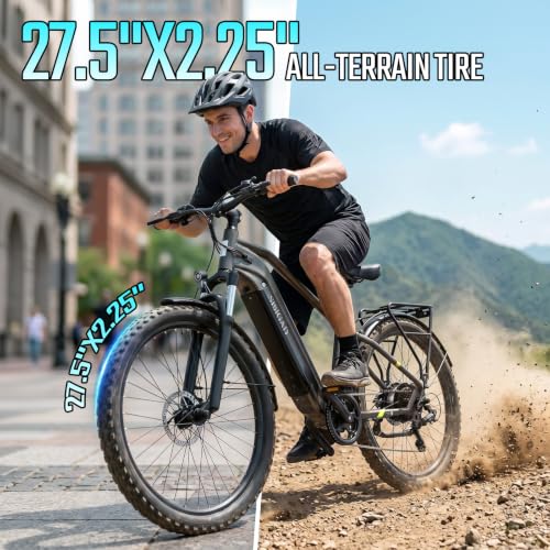 Image of SISIGAD Electric Bike for Adults,48V Removable Battery City Ebike,28MPH