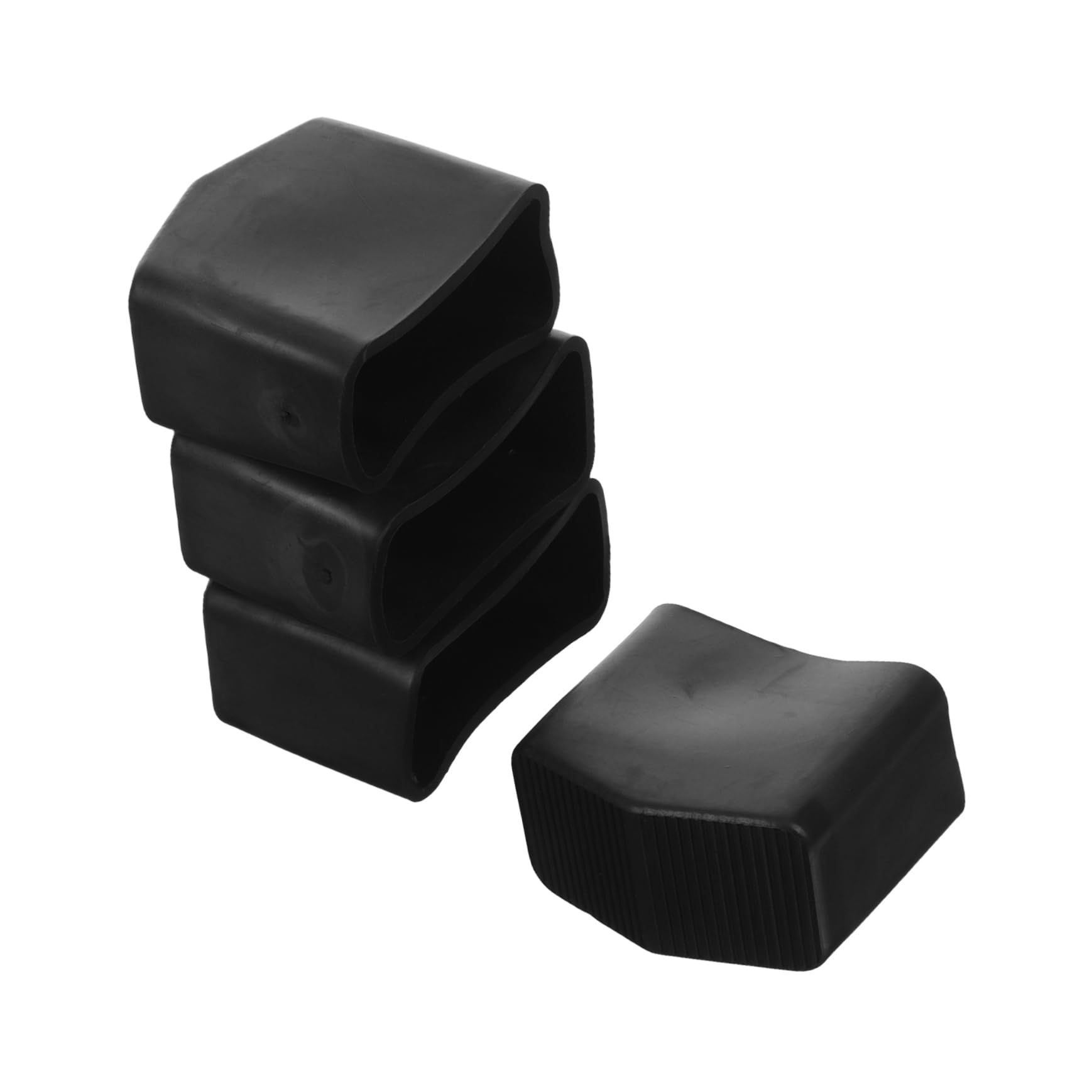 Cubiertas de goma para patas de escalera con diseño estriado anticaídas y protector de suelos