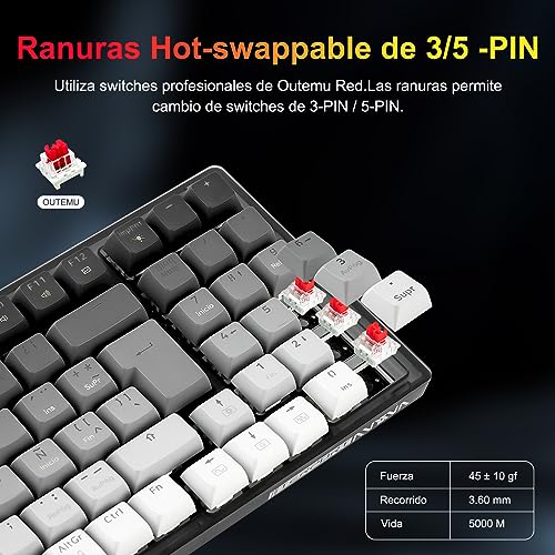Comparativas de Teclado mecánico krom - cinco favoritos. 15 Imagen adicional