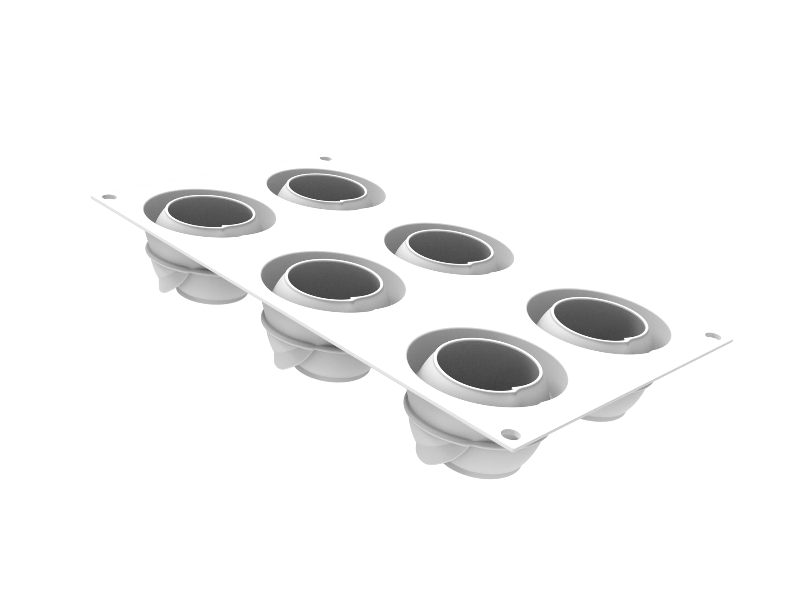 silikomart Stampi in Silicone per Dolci – Givre 90 - ⌀60 H 45 MM - Accessori Professionali per Natale e Pasticceria - Stampini Monoporzione per Dolci Forno
