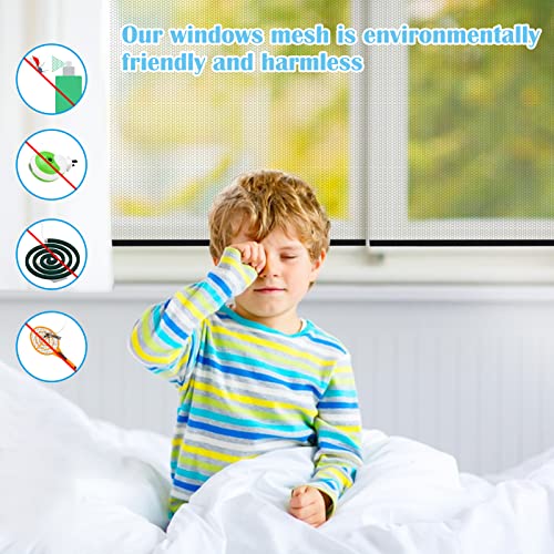 Window Bug Net Cartoon 2PCS Mosquito Net for Windows, 51 * 59Inch Fly Window Screen Mesh ...